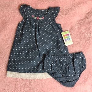 Blue & White Dress (3-6m)